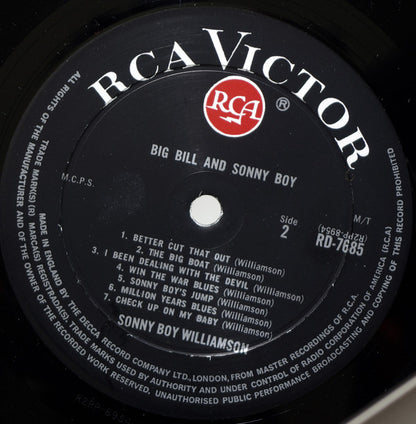 Big Bill Broonzy & Sonny Boy Williamson : Big Bill & Sonny Boy (LP, Comp, Mono)