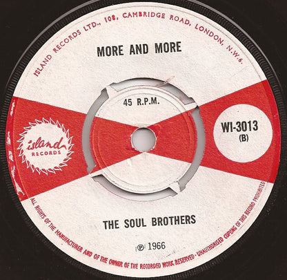 Delroy Wilson / The Soul Brothers : Dancing Mood / More And More (7", Single)