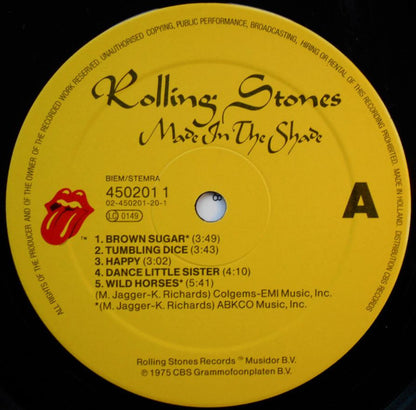 The Rolling Stones : Made In The Shade (LP, Comp, RE)