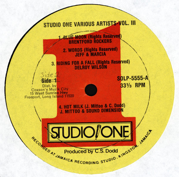 Various : Studio One Showcase Vol. 3 (LP, Comp)