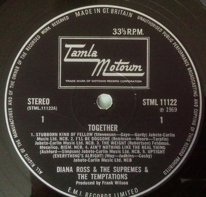 The Supremes & The Temptations : Together (LP, Album)