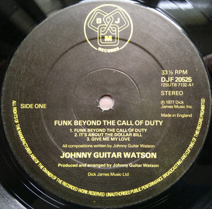 Johnny Guitar Watson : Funk Beyond The Call Of Duty (LP, Album)