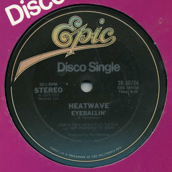 Heatwave : Eyeballin' / Birthday (12", Single)