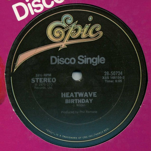 Heatwave : Eyeballin' / Birthday (12", Single)