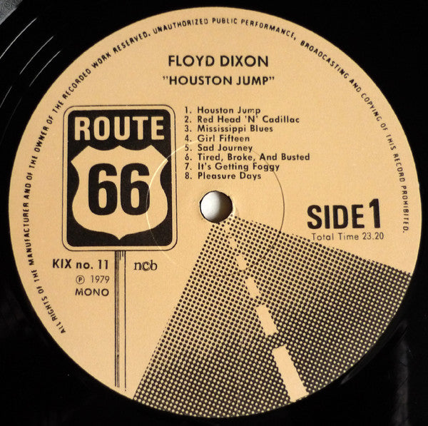 Floyd Dixon : Houston Jump (LP, Comp, Mono)