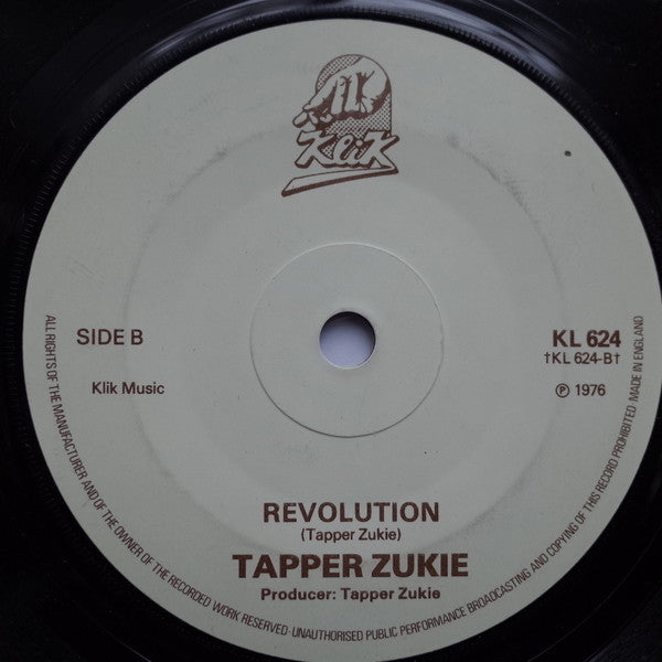 Tapper Zukie : Pick Up The Rockers (7", Single)