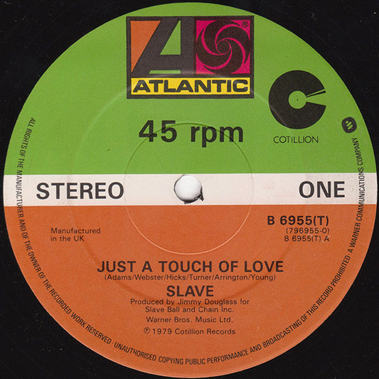 Slave : Just A Touch Of Love (12", Single)