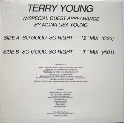 Terry Young With Mona Lisa Young : So Good, So Right (12", Single)