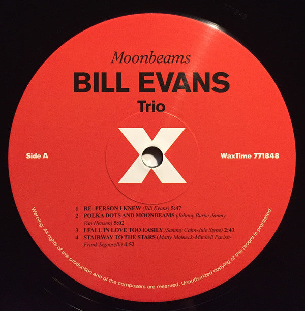 The Bill Evans Trio : Moon Beams (LP, Album, Ltd, RE, RM, 180)