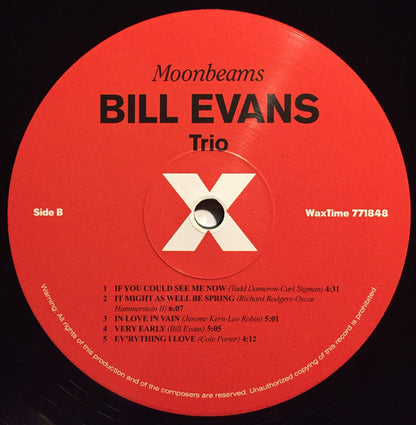 The Bill Evans Trio : Moon Beams (LP, Album, Ltd, RE, RM, 180)