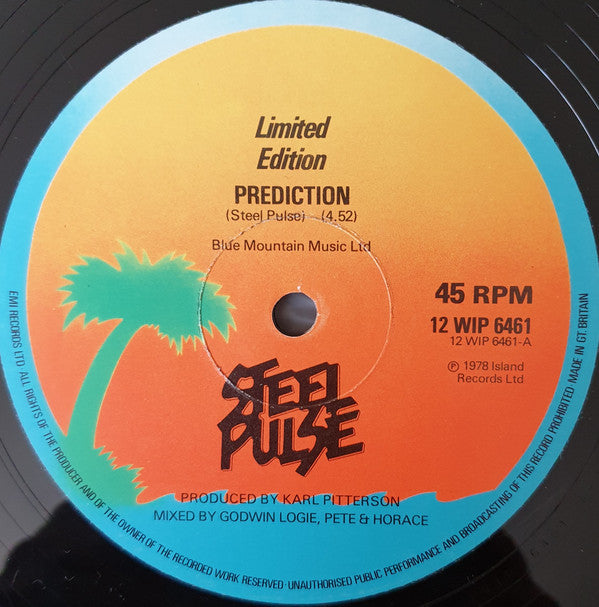 Steel Pulse : Prediction (12", Ltd)