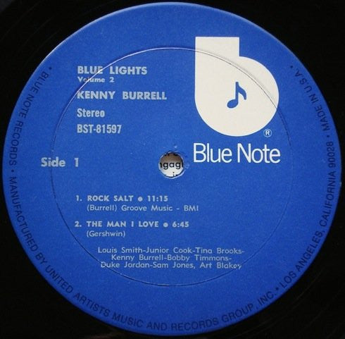 Kenny Burrell : Blue Lights Volume 2 (LP, Album, RE)