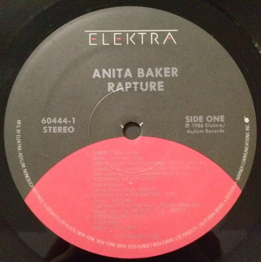 Anita Baker : Rapture (LP, Album, Spe)