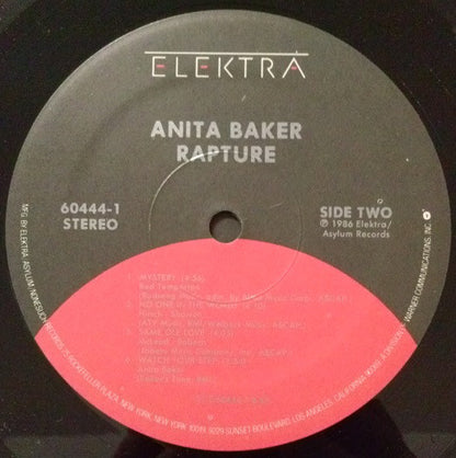 Anita Baker : Rapture (LP, Album, Spe)