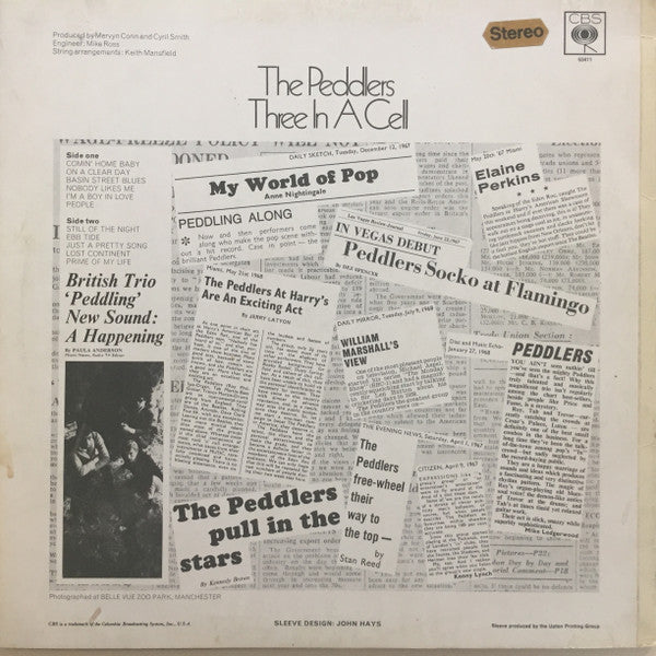 The Peddlers : Three In A Cell (LP, Album)