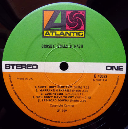 Crosby, Stills & Nash : Crosby, Stills & Nash (LP, Album, RE, Gat)