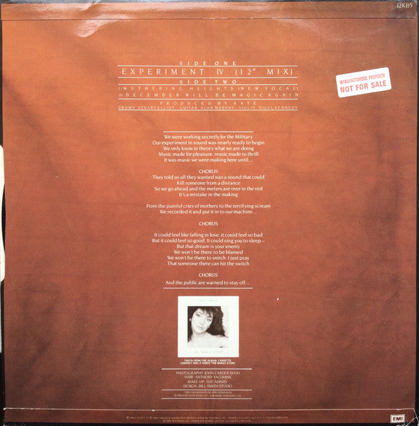 Kate Bush : Experiment IV (12", Single)