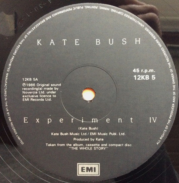 Kate Bush : Experiment IV (12", Single)