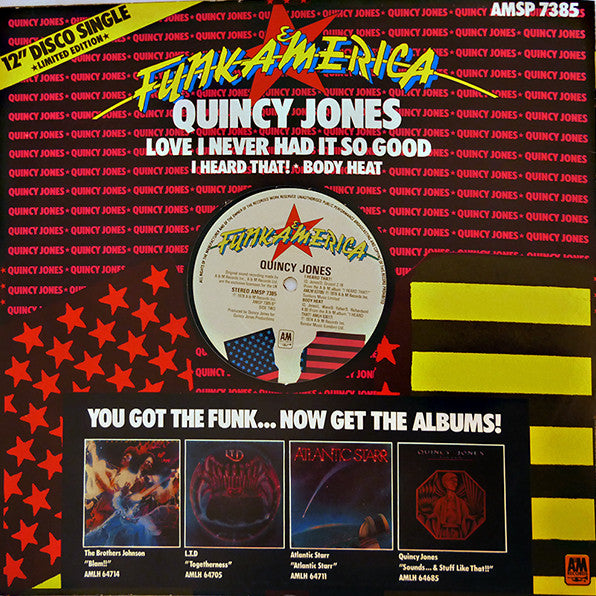 Quincy Jones : Love I Never Had It So Good (12", Single, Ltd)