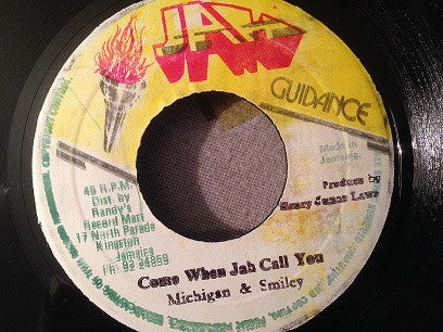 Michigan & Smiley : Come When Jah Call You  (7")