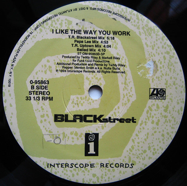 Blackstreet : Booti Call / I Like The Way You Work (12")