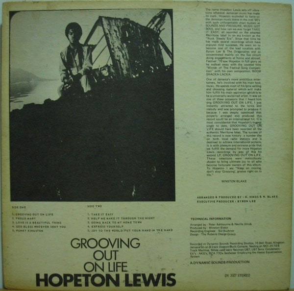 Hopeton Lewis : Grooving Out On Life (LP)