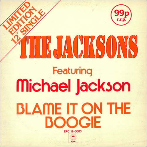 The Jacksons : Blame It On The Boogie (12", Single, Ltd)