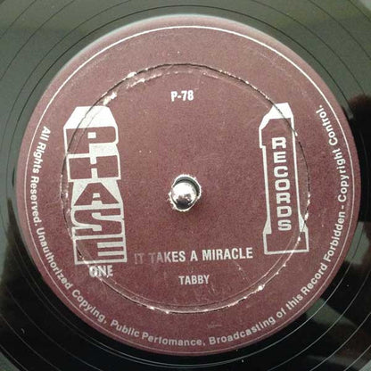 Tabby Diamond / Crucial (4) : It Takes A Miracle / Them Want I (12", Single)