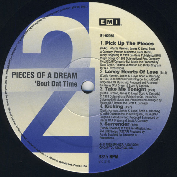 Pieces Of A Dream : 'Bout Dat Time (LP, Album)