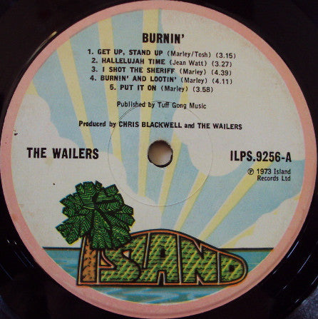 The Wailers : Burnin' (LP, Album, Gat)