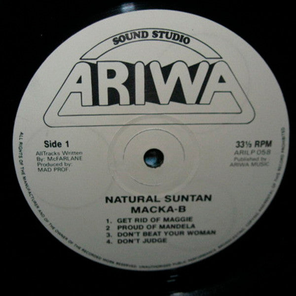 Macka-B* : Natural Suntan (LP, Album)