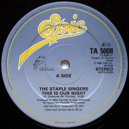 The Staple Singers : This Is Our Night (12", Single)