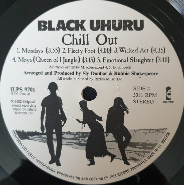 Black Uhuru : Chill Out (LP, Album)