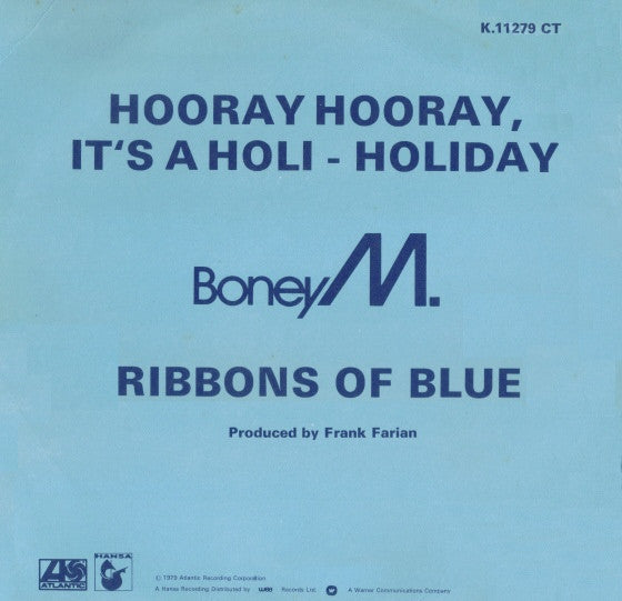 Boney M. : Hooray Hooray, It's A Holi-Holiday (12", Ltd, Yel)