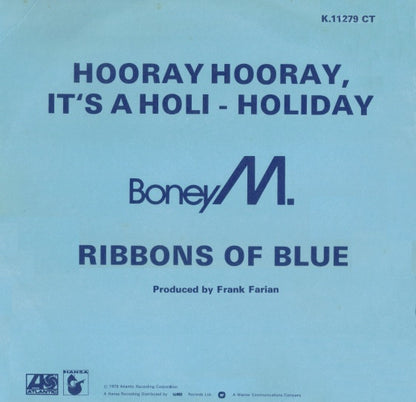 Boney M. : Hooray Hooray, It's A Holi-Holiday (12", Ltd, Yel)