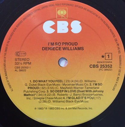 Deniece Williams : I'm So Proud (LP, Album)