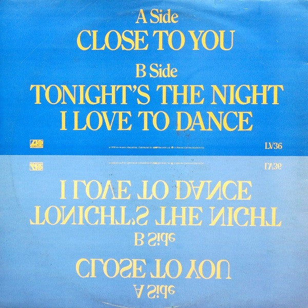 Kleeer : Close To You (12")