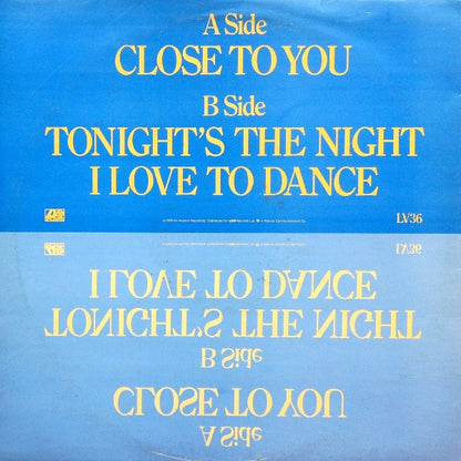 Kleeer : Close To You (12")