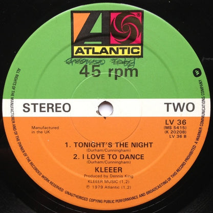 Kleeer : Close To You (12")