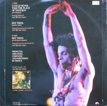 Prince : I Could Never Take The Place Of Your Man (12", Single, Dam)