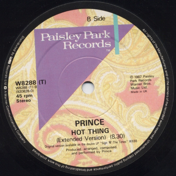 Prince : I Could Never Take The Place Of Your Man (12", Single, Dam)