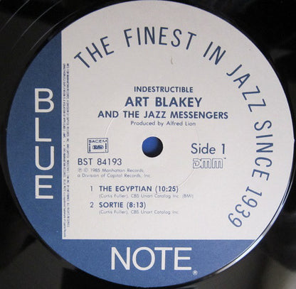 Art Blakey & The Jazz Messengers : Indestructible (LP, Album, RE, RM, DMM)