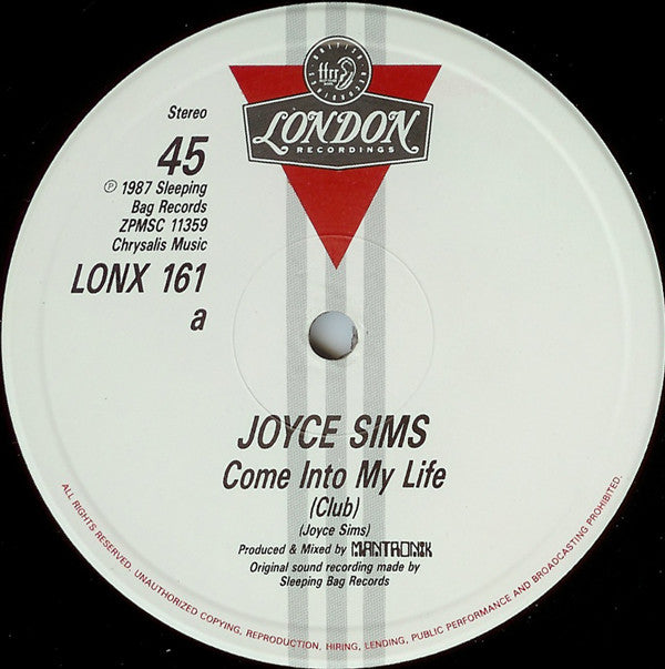 Joyce Sims : Come Into My Life (12")