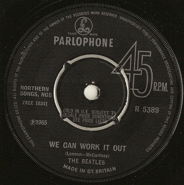 The Beatles : We Can Work It Out / Day Tripper (7", Single)