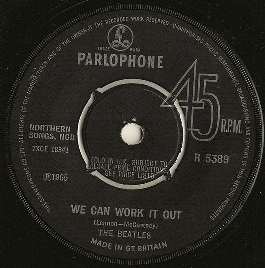 The Beatles : We Can Work It Out / Day Tripper (7", Single)