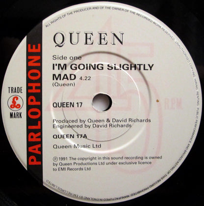 Queen : I'm Going Slightly Mad (7", Single, Pap)