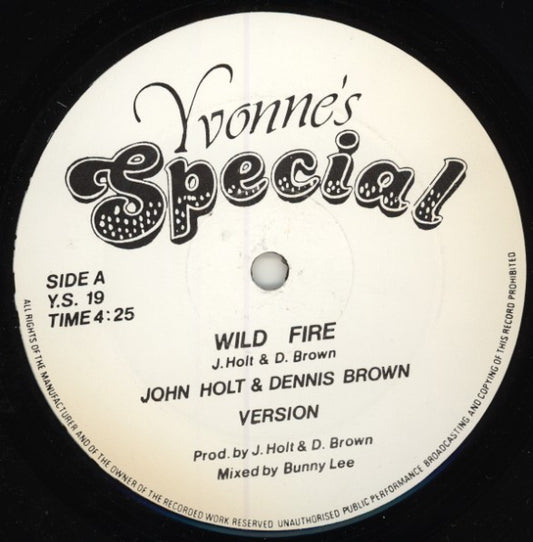 John Holt & Dennis Brown : Wild Fire (12", Single)