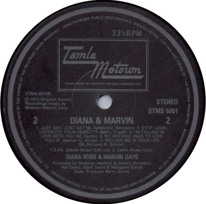 Diana Ross & Marvin Gaye : Diana & Marvin (LP, Album, RP, Gat)