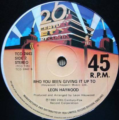 Leon Haywood : Don't Push It Don't Force It (12", Single)