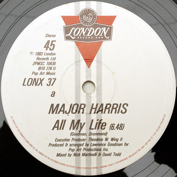 Major Harris : All My Life (12", Single)